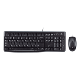 MK120, Wired USB, Black, Keyboard & Mouse
