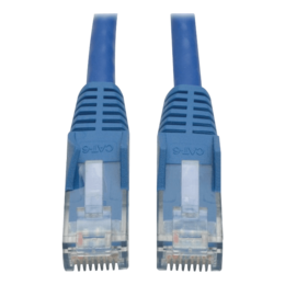 Cat6 Gigabit Snagless Molded Patch Cable (RJ45 M/M) - Blue, 10-ft