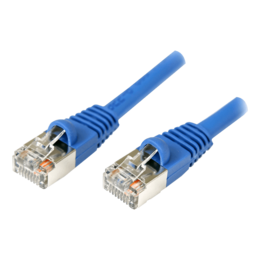 S45PATCH3BL, 3 ft Cat5e Blue Snagless Shielded RJ45 F/UTP Cat 5e Patch Cable