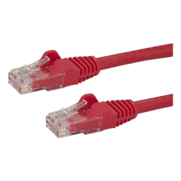 N6PATCH25RD 25ft Red Snagless Cat6 UTP Patch Cable