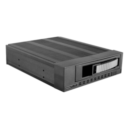 T-7M1-SATA Black/Silver SAS/SATA 6 Gb/s Hot Swap Module, 1x 3.5-in HDD, 1x 5.25-in Bay, Aluminum