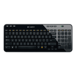 K360, Wireless 2.4, Black, Keyboard