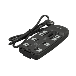 CSP806T, 8 Outlets, 6-ft cord, 125V/15A, Black, Surge Protector