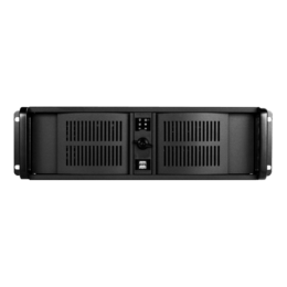 D Storm D-300L-BK-TS669, Black Bezel, w/ 7&quot; Touch Screen LCD, 2x 5.25&quot;, 2x 3.5&quot; Drive Bays, No PSU, E-ATX, Black, 3U Chassis