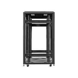 WX-228-EX, 22U, 4-Post 800mm, Open Frame Rack With Widened Mounting Posts