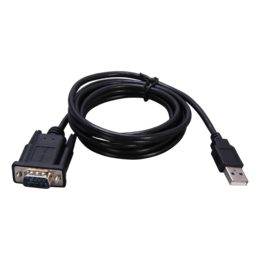USB 2.0 to Serial (9-Pin) DB-9 RS-232 Adapter Cable 6 ft. Cable with Thumbscrews Connectors (CB-FTDI)