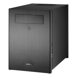 Mini-Q Series PC-Q28B, No PSU, Mini-ITX, Black, Mini Tower Case