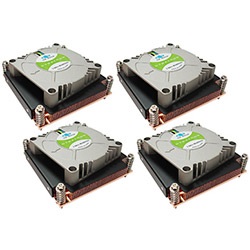 4 x G199 Socket 1366 Active 1U CPU Cooler, 6000 RPM, Copper