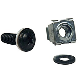 Square Hole Hardware Mounting Kit, M6 1/2&quot;, 150pcs