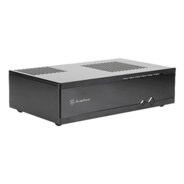 Milo Series SST-ML05B, No PSU, Mini-ITX, Black, HTPC Case