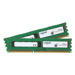 16GB (2 x 8GB) (CT2KIT102472BB1339) DDR3 1333MHz, CL9, ECC Registered DIMM Memory