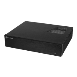Milo Series SST-ML04B, No PSU, microATX, Black, HTPC Case