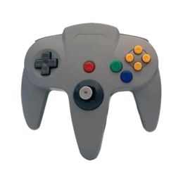 CIRCA, M05786-GR, Nintendo 64, Controller with long handle, Gray, Gamepad