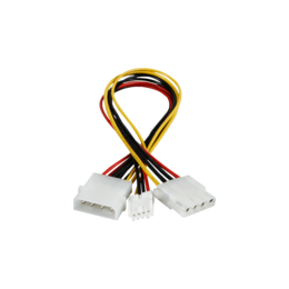 ATC-Y-MFM Molex to 1 Molex and 1 Floppy Y-cable