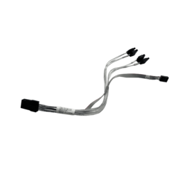 CBL-0118L-03 Ipass to 4 SATA cable 23CM, W / 25.5cm SB, S, 30AWG