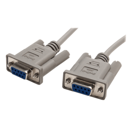 10 ft DB9 RS232 Serial Null Modem Cable F/F