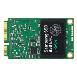 250GB 850 EVO MZ-M5E250BW, 540 / 520 MB/s, 3D V-NAND, SATA 6Gb/s, mSATA SSD