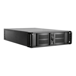 D Storm D-300L-FS, Black Bezel, 2x 5.25&quot;, 5x 3.5&quot; Drive Bays, No PSU, E-ATX, Black, 3U Chassis
