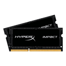 16GB (2 x 8GB) HyperX Impact DDR3L 1866MHz, CL11, Black, SO-DIMM Memory