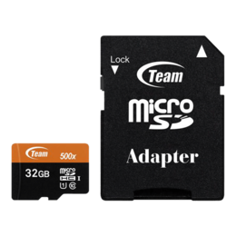 32GB microSDHC UHS-I/U1 Class 10 Memory Card with Adapter, Speed Up to 80MB/s