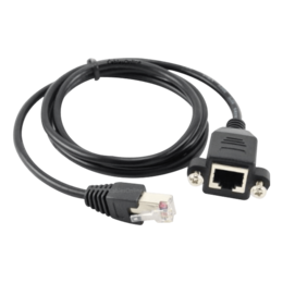 CablesOnline (U-P003) 3ft Cat5e RJ45 M/F Shielded Ethernet Network Screw Panel Mount Extension Cable