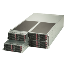 Supermicro SuperServer F629P3-RTBN FatTwin, Eight Xeon® Scalable Processors, SATA/NVMe, 4-Node, 4U Rackmount Server Computer