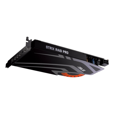 STRIX RAID PRO, 7.1 Channels, 24-bit / 192 kHz, 116 dB SNR, PCIe Sound Card