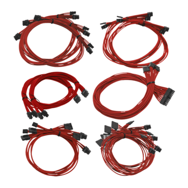 Red G2/G3/G5/GP/GM/PQ/P2/T2 Series Individually Sleeved PSU Cable Kit