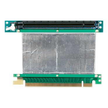 DD-766R-C5-02, PCIe x16 to PCIe x16 Reversed Riser Card with 5cm Ribbon Cable