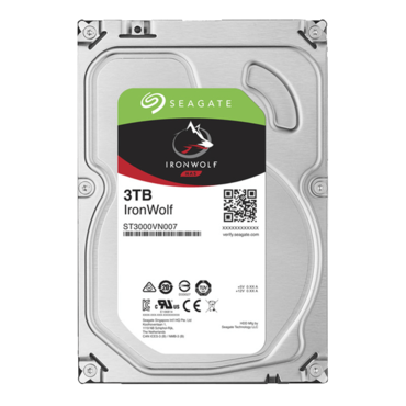 3TB IronWolf ST3000VN007, 5900 RPM, SATA 6Gb/s, 64MB cache, 3.5-Inch HDD
