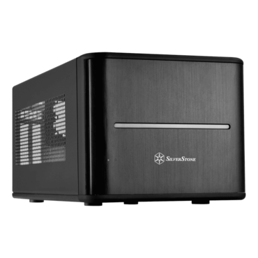 Case Storage Series SST-CS280B, No PSU, Mini-ITX, Black, Mini Cube Case