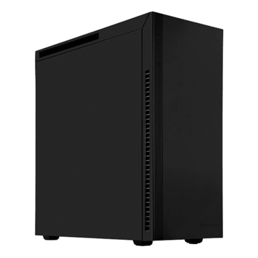 Kublai Series SST-KL07B, No PSU, ATX, Black, Mid Tower Case