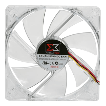 Crystal 120mm, Green LEDs, 1500 RPM, 68.33 CFM, 20 dBA, Cooling Fan