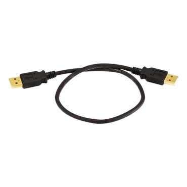 1.5-Feet USB 2.0 A Male to A Male 28/24AWG Cable (Gold Plated)