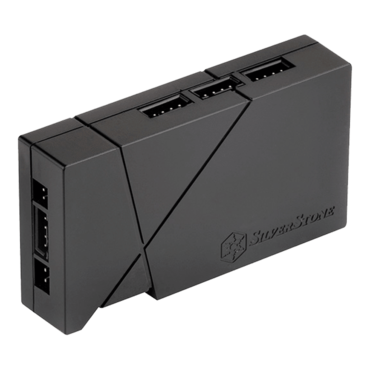 LSB01 Black plastic cover, 1 * RGB 4pin in, Molex power in, 8 * RGB 4pin out ports, included RGB LED strip x2,2 * 300mm male to female & RGB 4pin extend Y cable