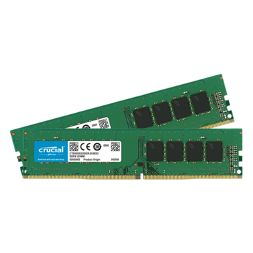 16GB Kit (2 x 8GB) Single-Rank DDR4 2400MHz, CL17, DIMM Memory
