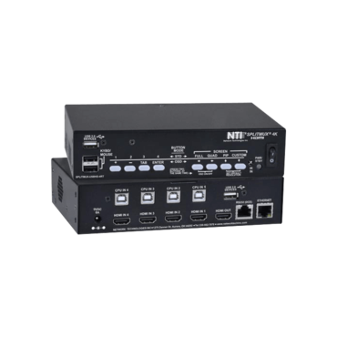SPLITMUX-USB4K-4RT 4K HDMI Quad Screen Splitter/Multiviewer with Built-In USB KVM Switch