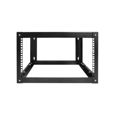 WOM680-PP24C6, 6U, 800mm, Adjustable Wallmount Server Cabinet with 1U 24-port Cat6 Patch Panel