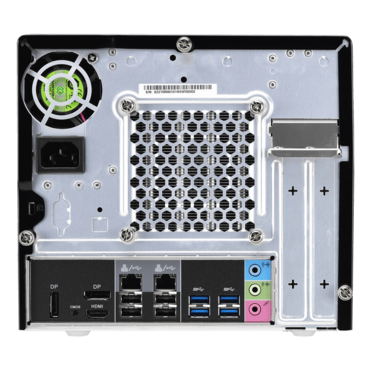 SZ270R9 Black Mini PC Barebone, Intel® Core i3 / i5 / i7, Intel® Z270, DDR4-2400 DIMM 64GB / 4, SATA / 4, USB 3.0 / 6, USB 2.0 / 4, DP / 2, HDMI, GbLAN, 500W PSU - TAA Compliant