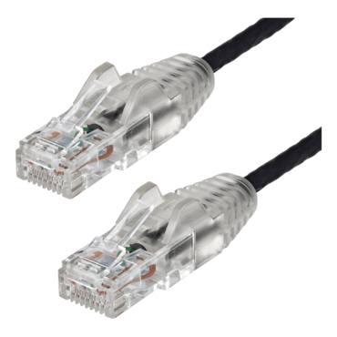 N6PAT10BKS, 10 ft. CAT6 Ethernet Cable - Slim - Snagless RJ45 Connectors - Black