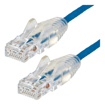 N6PAT3BLS, 3 ft. CAT6 Ethernet Cable - Slim - Snagless RJ45 Connectors - Blue