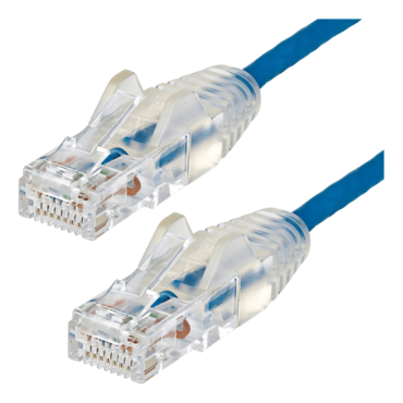 N6PAT6INBLS, 6 in. CAT6 Ethernet Cable - Slim - Snagless RJ45 Connectors - Blue