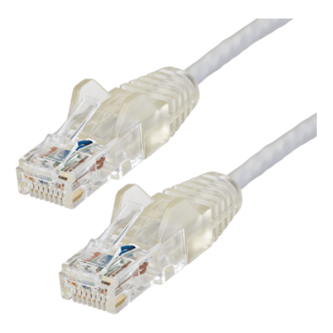 N6PAT1GRS, 1 ft. CAT6 Ethernet Cable - Slim - Snagless RJ45 Connectors - Gray