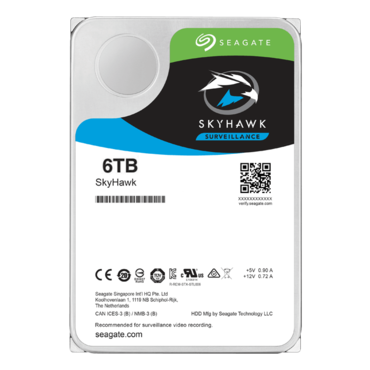 6TB SkyHawk ST6000VX001, 5400 RPM, SATA 6Gb/s, 256MB cache, 3.5&quot; HDD