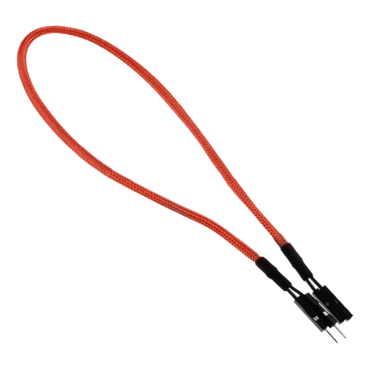 Orange Alchemy Multisleeved 2-Pin Chassis I/O Extension Cable, 30cm