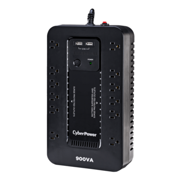 Standby ST900U, 900VA/500W, 120V, 12 Outlets, Black, Tower UPS