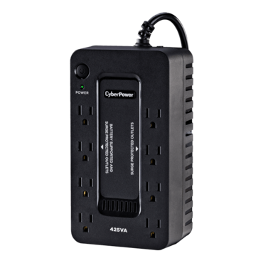 Standby ST425, 425VA/260W, 120V, 8 Outlets, Black, Tower UPS