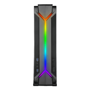 RAVEN RVZ03-ARGB, No PSU, Mini-ITX, Black, Slim HTPC Case