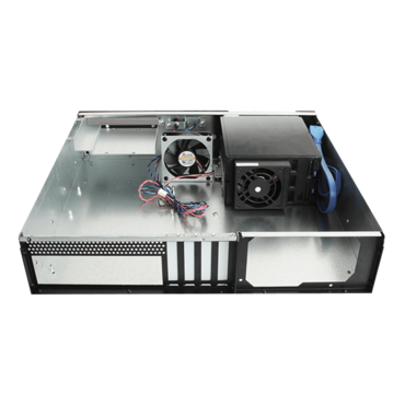 D-230HN-DT, Black HDD Handle, 3 x 3.5&quot; Hotswap Bay, No PSU, microATX, Black, 2U Desktop Chassis