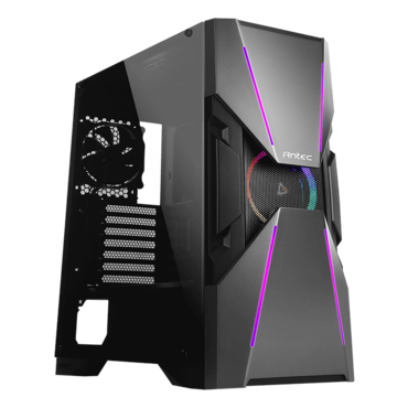 DA601 Tempered Glass, No PSU, E-ATX, Black, Mid Tower Case